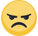 Angry Face Emoji, Facebook style