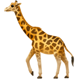 Giraffe Emoji, Apple style