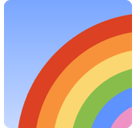 Rainbow Emoji, Facebook style