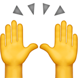 Hands in the Air Emoji, Apple style