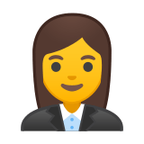 Woman Office Worker Emoji, Google style
