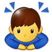 Man Bowing Emoji, Samsung style