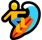 Surfer Emoji, Microsoft style