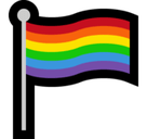 Rainbow Flag Emoji, Microsoft style