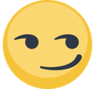 Smirk Emoji, Facebook style