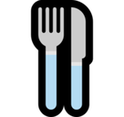 Fork and Knife Emoji, Microsoft style