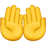 Palms Up Together Emoji, Apple style