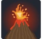 Volcano Emoji, Facebook style