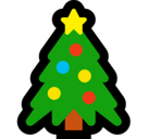 Christmas Tree Emoji, Microsoft style