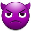 Angry Face with Horns Emoji, Samsung style