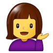 Person Tipping Hand Emoji, Samsung style