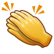 Clapping Hands Emoji, Samsung style