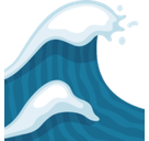 Water Wave Emoji, Facebook style