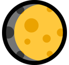 Waxing Gibbous Moon Emoji, Microsoft style
