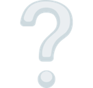 White Question Mark Emoji, Facebook style