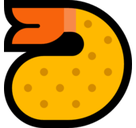 Fried Shrimp Emoji, Microsoft style
