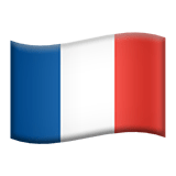 Flag: France Emoji, Apple style