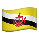 Flag: Brunei Emoji, Apple style