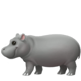 Hippopotamus Emoji, Apple style