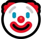 Clown Face Emoji, Microsoft style