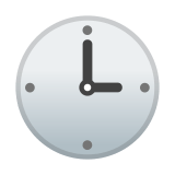 Three O’Clock Emoji, Google style