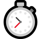 Stopwatch Emoji, Microsoft style