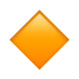 Small Orange Diamond Emoji, Apple style