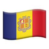 Flag: Andorra Emoji, Apple style