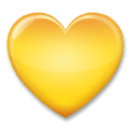 Yellow Heart Emoji, LG style