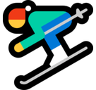 Skier Emoji, Microsoft style