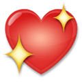 Sparkling Heart Emoji, LG style
