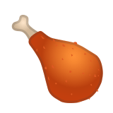 Poultry Leg Emoji, Google style