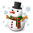 Snowman Emoji, Samsung style