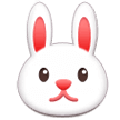Rabbit Face Emoji, Samsung style
