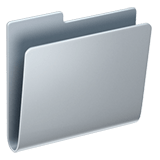 File Folder Emoji, Apple style