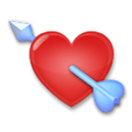 Heart with Arrow Emoji, LG style