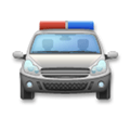 Oncoming Police Car Emoji, LG style