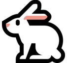 Rabbit Emoji, Microsoft style