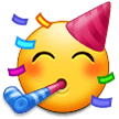 Partying Face Emoji, Samsung style