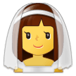 Bride with Veil Emoji, Samsung style
