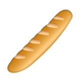 Baguette Bread Emoji, Google style