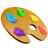 Artist Palette Emoji, Apple style