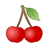 Cherries Emoji, Google style