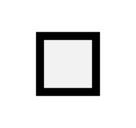 White Medium Square Emoji, Microsoft style