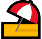 Umbrella on Ground Emoji, Microsoft style