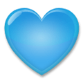 Blue Heart Emoji, LG style
