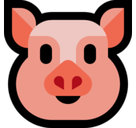 Pig Face Emoji, Microsoft style