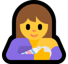 Breast-Feeding Emoji, Microsoft style