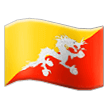 Flag: Bhutan Emoji, Samsung style