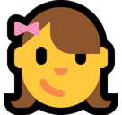 Girl Emoji, Microsoft style